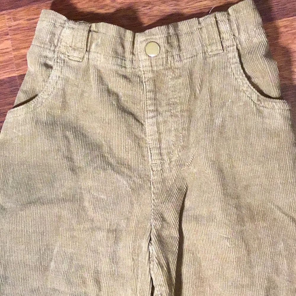Toddler Size 3T Tan corduroy Pants with elastic waist!